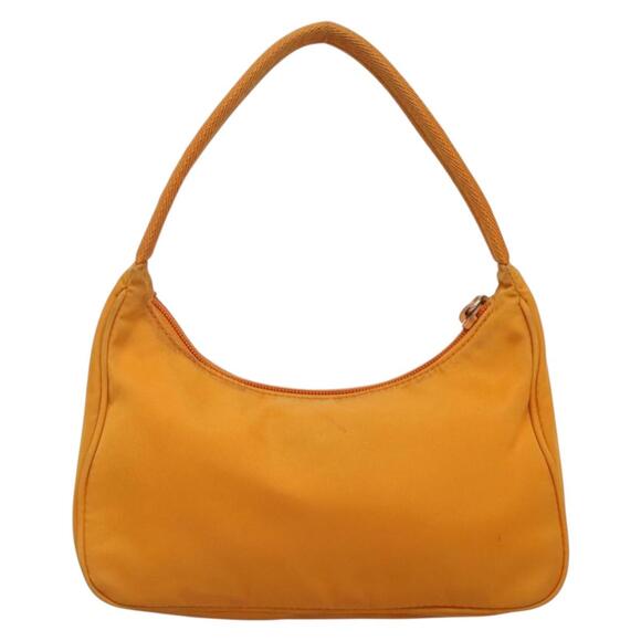 PRADA Hand Bag Nylon Orange Silver - Picture 3 of 12